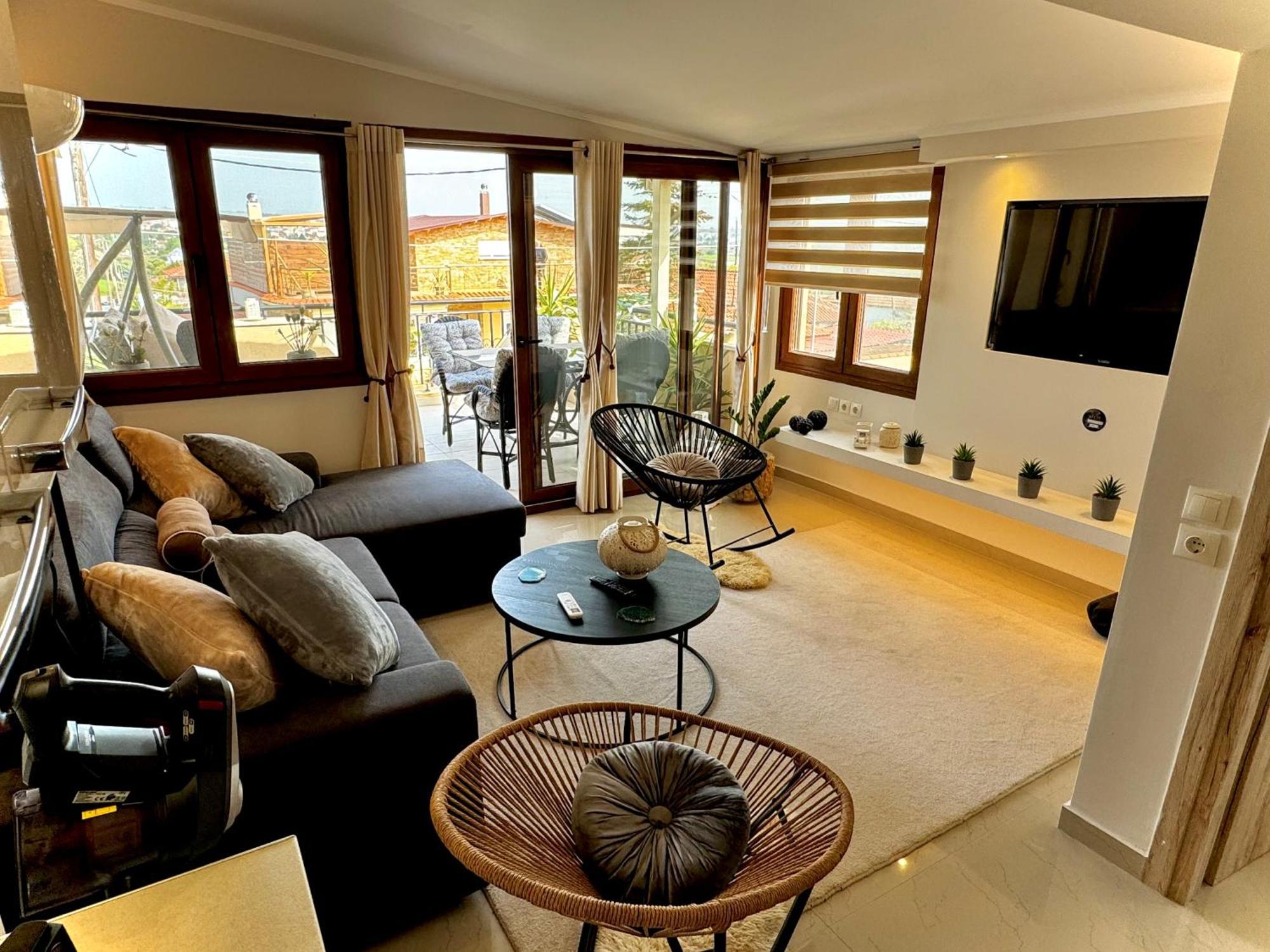 Villa Vaso With Jacuzzi Epanomi Bagian luar foto